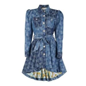 Sassy Jones Ginger Denim Patchwork Jacket